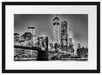 New York City, Skyline bei Nacht Passepartout 55x40