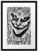 Böser Clown Gesicht Passepartout 55x40