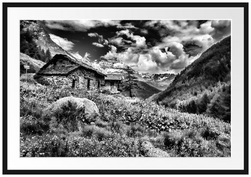 Wunderschöne Berghütte Passepartout 100x70