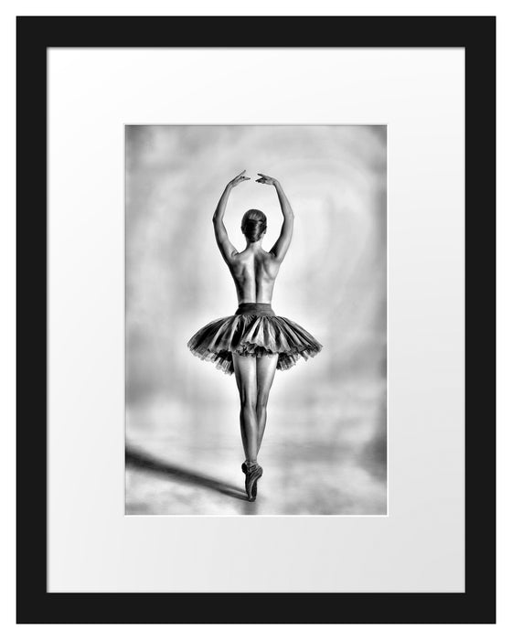 sexy nackte Ballettpose Passepartout 38x30