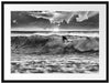 Surfen Wellenreiten Passepartout 80x60