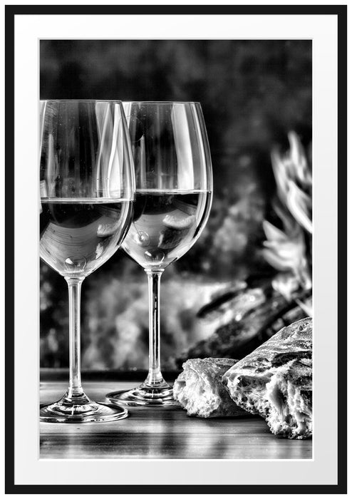 Baguette Wein Alkohol Passepartout 100x70