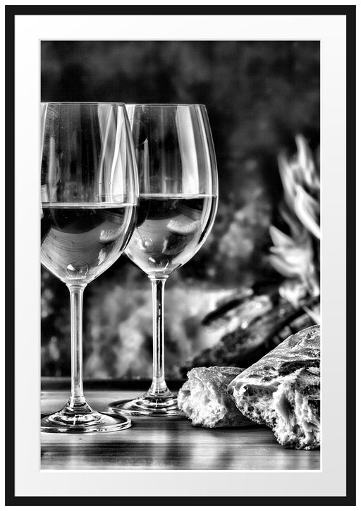 Baguette Wein Alkohol Passepartout 100x70