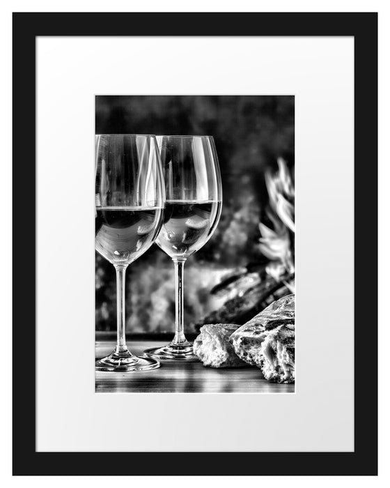 Baguette Wein Alkohol Passepartout 38x30
