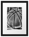 Basketball schwarzer Hintergrund Passepartout 38x30