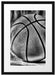 Basketball schwarzer Hintergrund Passepartout 55x40