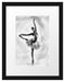 Ästhetische Ballerina Passepartout 38x30