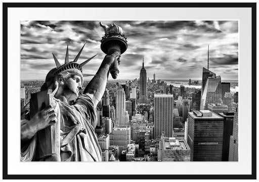 Freiheitsstatue in New York Passepartout 100x70