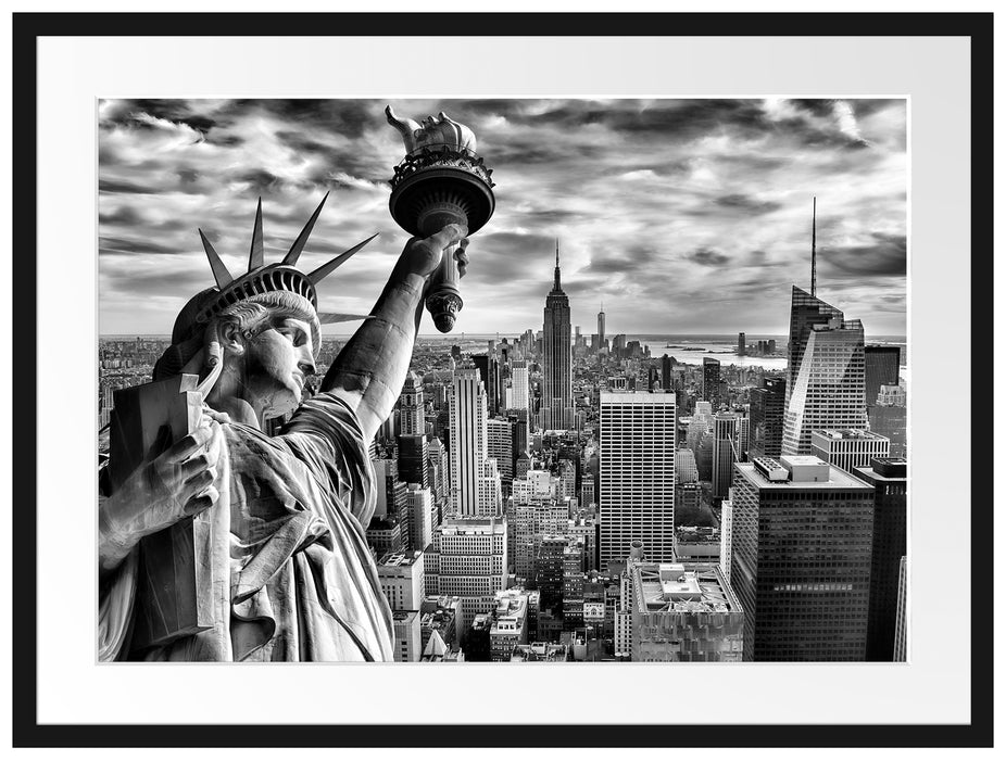 Freiheitsstatue in New York Passepartout 80x60