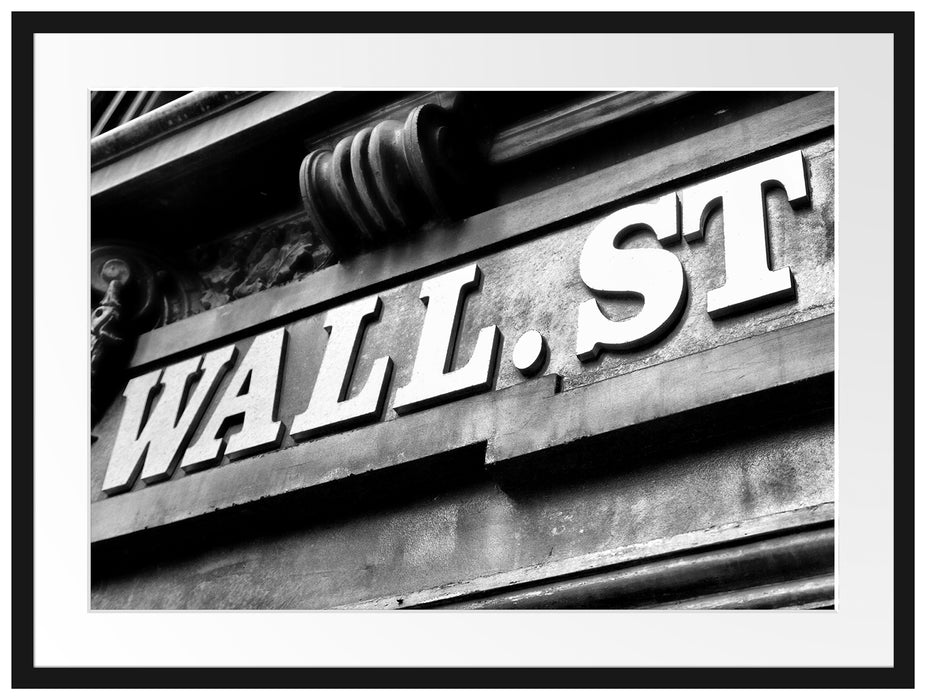 Wall Street in New York Passepartout 80x60