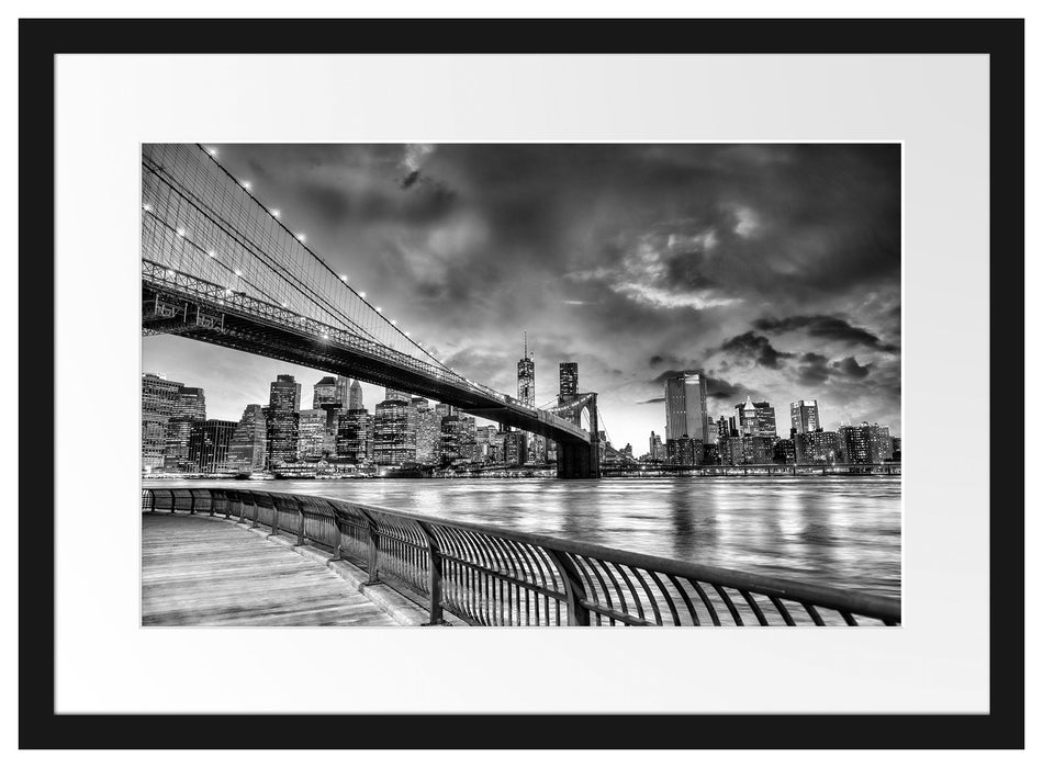 Brooklyn Bridge Park New York Passepartout 55x40