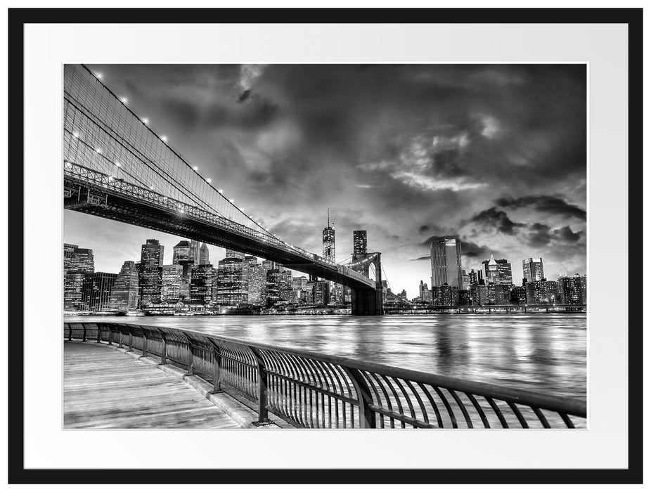 Brooklyn Bridge Park New York Passepartout 80x60