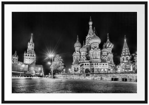 Basilius Kathedrale in Moskau Passepartout 100x70