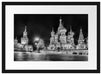 Basilius Kathedrale in Moskau Passepartout 55x40
