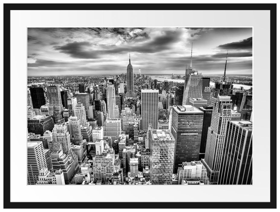 Skyline von New York Passepartout 80x60