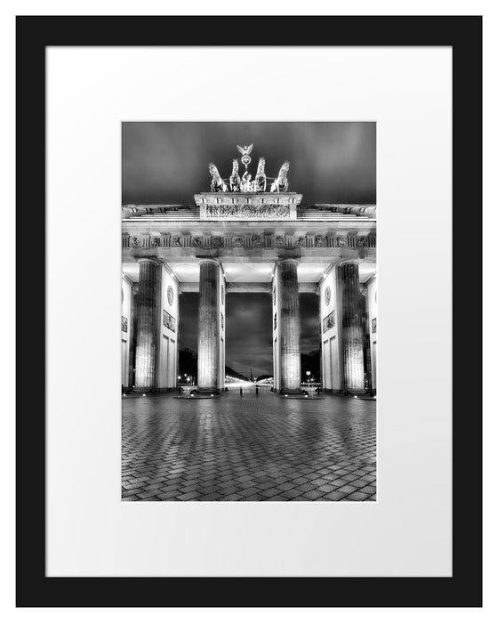 erleuchtetes Brandenburger Tor Passepartout 38x30