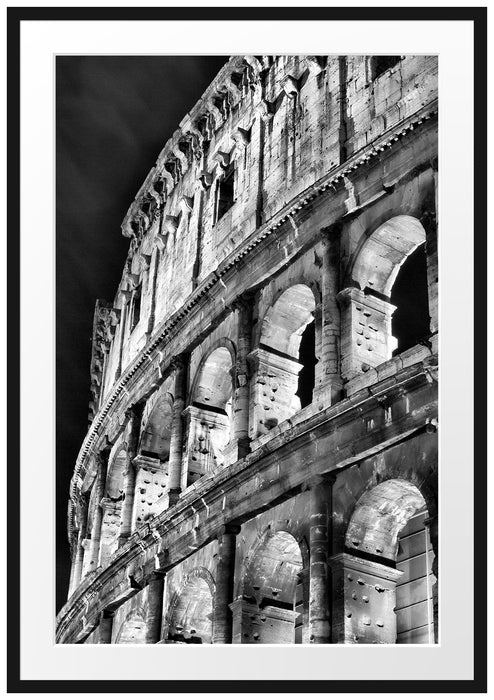Kolosseum in Rom bei Nacht Passepartout 100x70