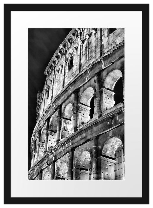 Kolosseum in Rom bei Nacht Passepartout 55x40