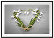 Herz aus Blumen Passepartout 100x70