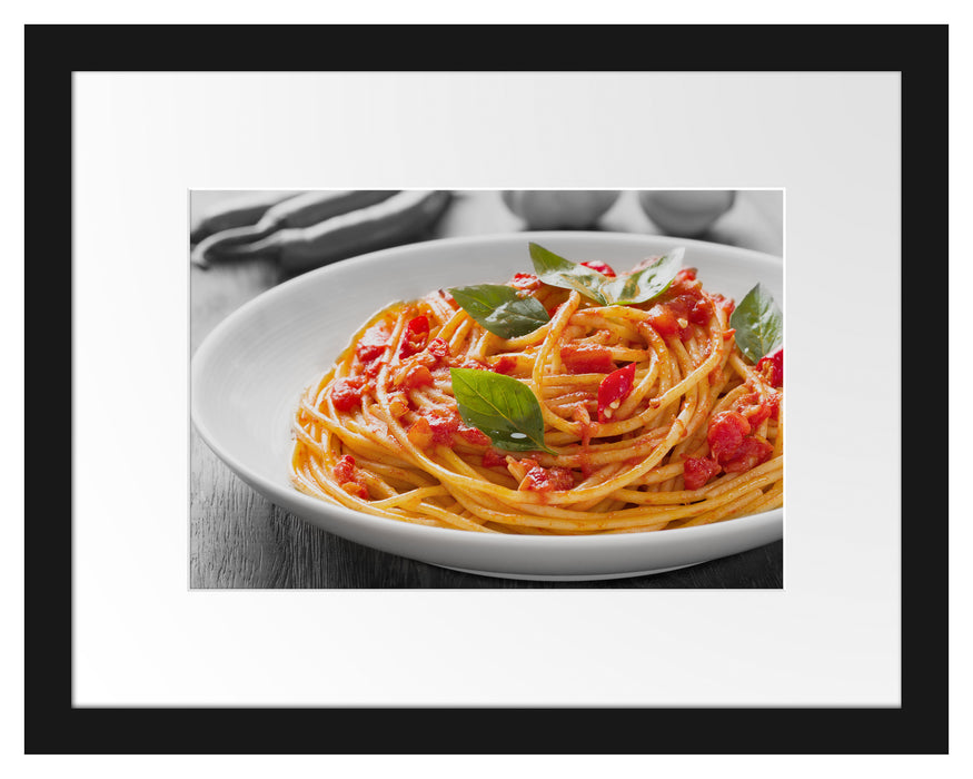 Rustikale italienische Spaghetti Passepartout 38x30