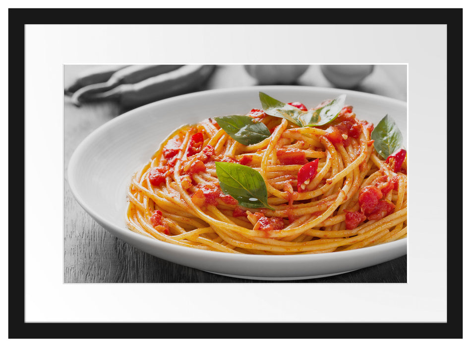 Rustikale italienische Spaghetti Passepartout 55x40