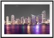 Skyline von Miami Florida Passepartout 100x70