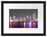 Skyline von Miami Florida Passepartout 38x30