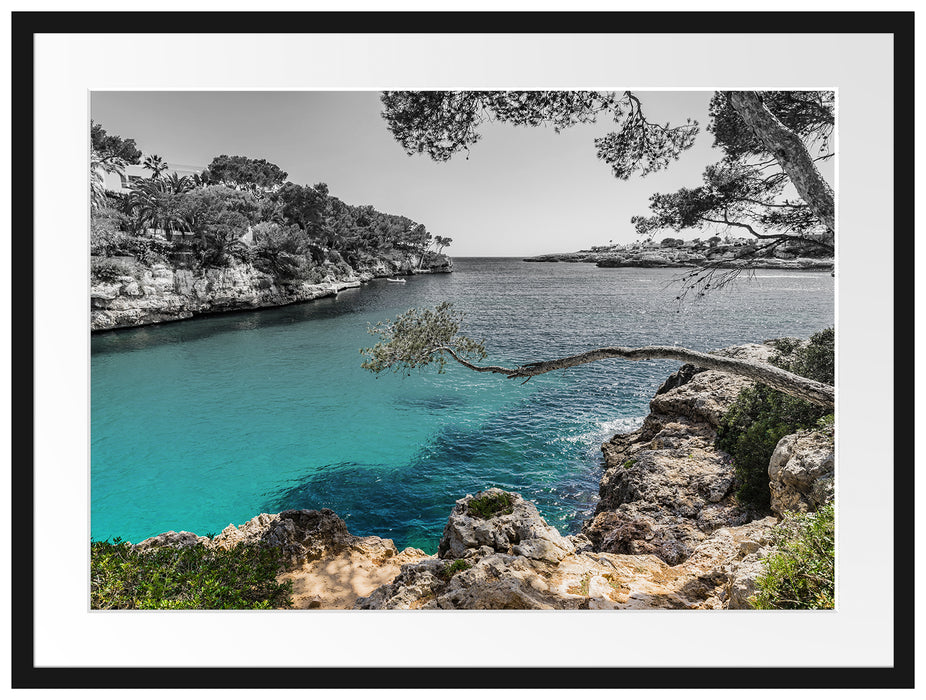 Mallorca Bay Cove Passepartout 80x60