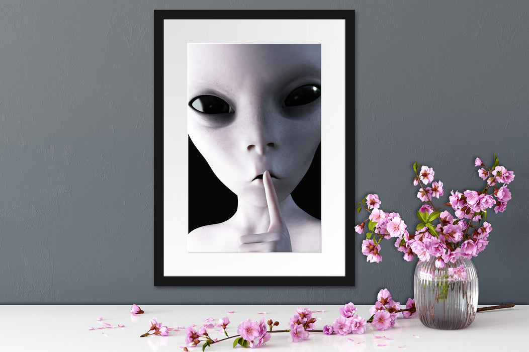 Alien - nicht reden Passepartout Wohnzimmer