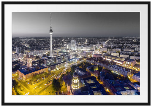 Berlin City Panorama Passepartout 100x70