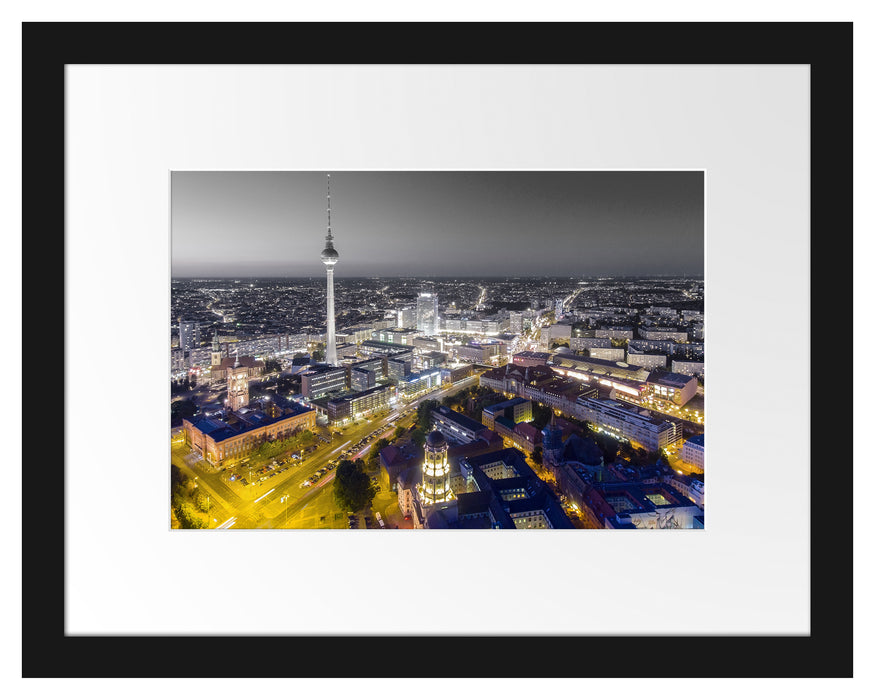 Berlin City Panorama Passepartout 38x30