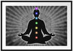 Meditation mit den 7 Chakren Passepartout 100x70