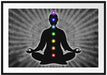 Meditation mit den 7 Chakren Passepartout 100x70