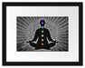 Meditation mit den 7 Chakren Passepartout 38x30