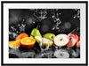 Früchte im Wasser Passepartout 80x60