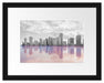 Miami Florida Skyline Passepartout 38x30