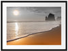Sonnenuntergang Ozean Passepartout 80x60