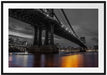 Manhatten Brücke New York Passepartout 100x70