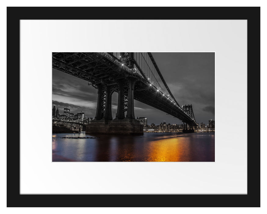 Manhatten Brücke New York Passepartout 38x30