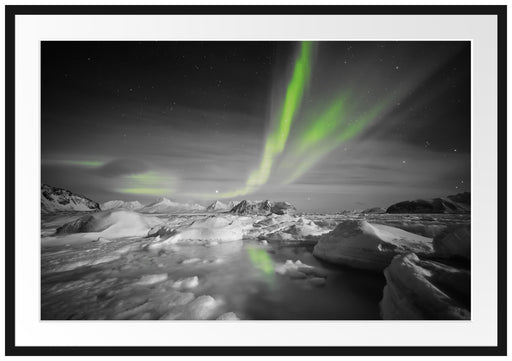 gewaltiges Polarlicht Passepartout 100x70
