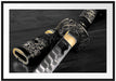 strahlendes Samurai-Schwert Passepartout 100x70
