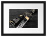 strahlendes Samurai-Schwert Passepartout 38x30