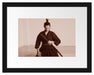 stolze Samurai-Kriegerin Passepartout 38x30
