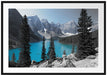 Moraine Lake kanadische Berge Passepartout 100x70