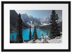 Moraine Lake kanadische Berge Passepartout 55x40
