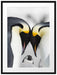 Kaiserpiguinpärchen Liebe Passepartout 80x60