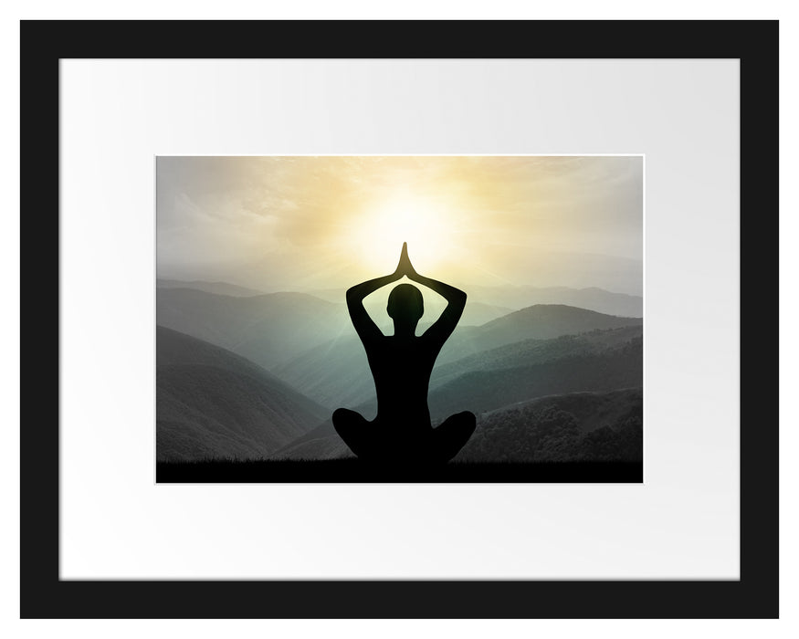 Yoga und Meditation Passepartout 38x30