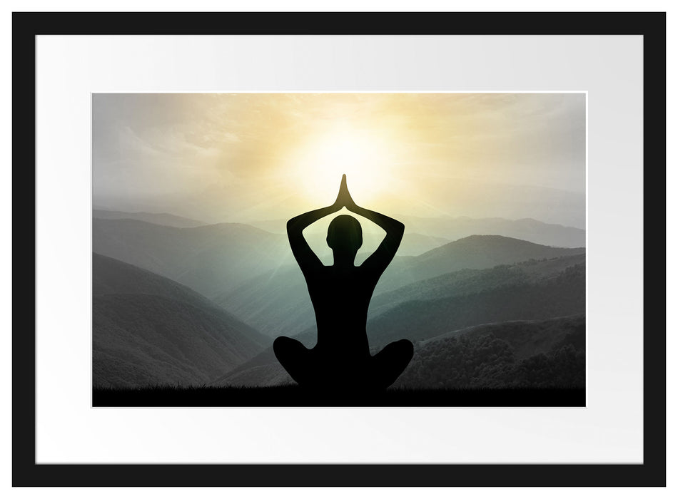 Yoga und Meditation Passepartout 55x40