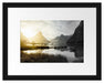 Milford Sound Neuseeland Passepartout 38x30