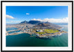 Luftaufnahme von Kapstadt Passepartout Rechteckig 100